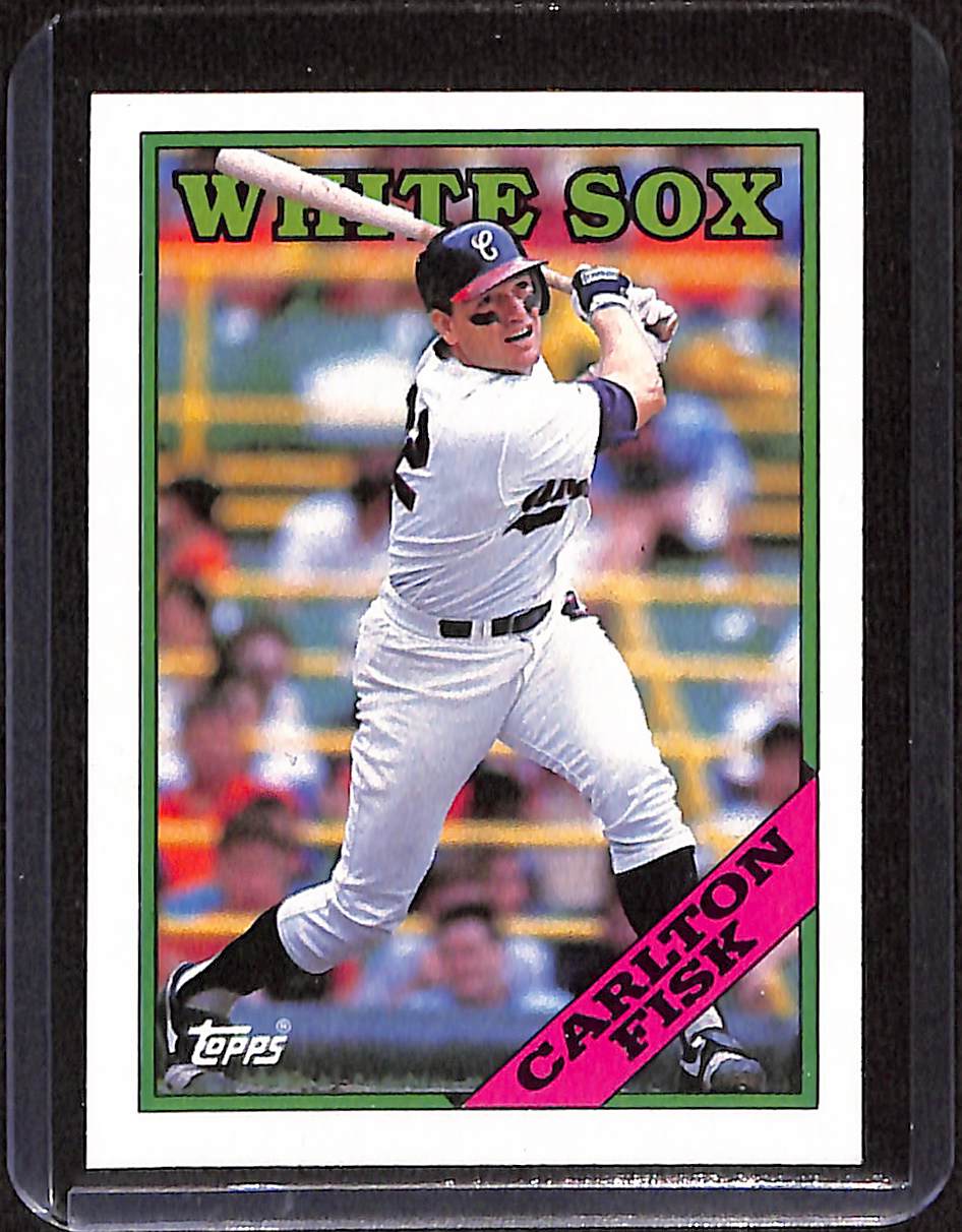 FIINR Baseball Card 1987 Topps Carlton Fisk Vintage MLB Baseball Card #385 - Mint Condition