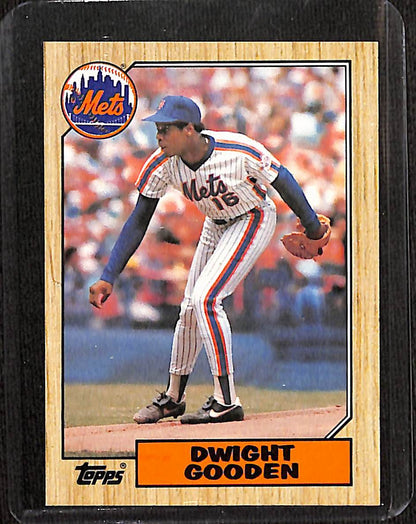 FIINR Baseball Card 1987 Topps Dwight Gooden MLB Vintage Baseball Card #130 - Mint Condition