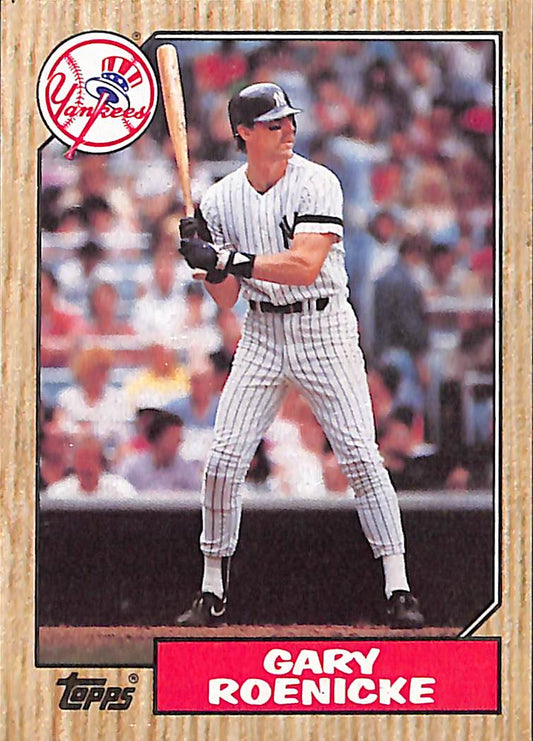 FIINR Baseball Card 1987 Topps Gary Roenicke MLB Vintage Baseball Card #683 - Mint Condition