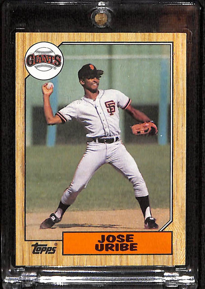 FIINR Baseball Card 1987 Topps Jose Uribe Baseball Card #633 - Mint Condition