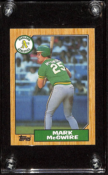 FIINR Baseball Card 1987 Topps Mark McGwire Rookie MLB Baseball Card #366 - Rookie Card - Mint Condition