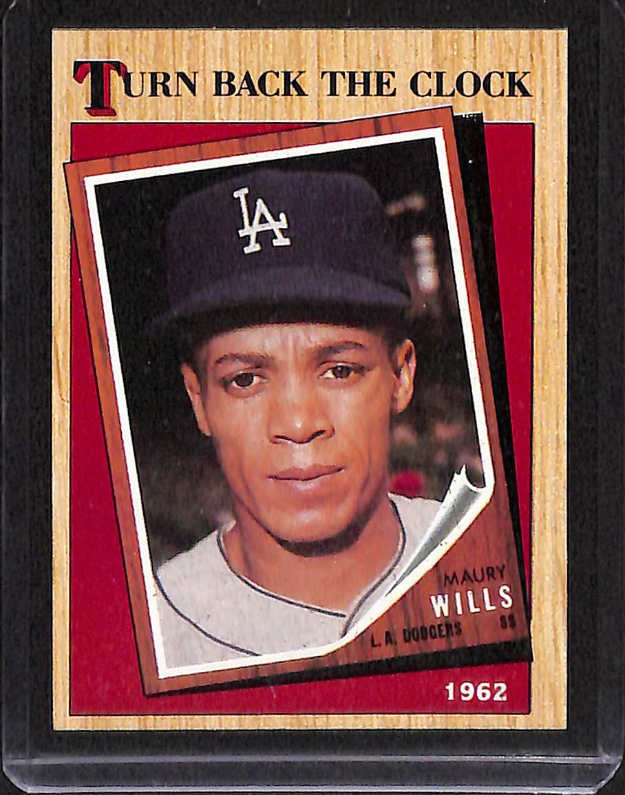 FIINR Baseball Card 1987 Topps Maury Wills Turn Back The Clock Baseball Card #315 - Mint Condition