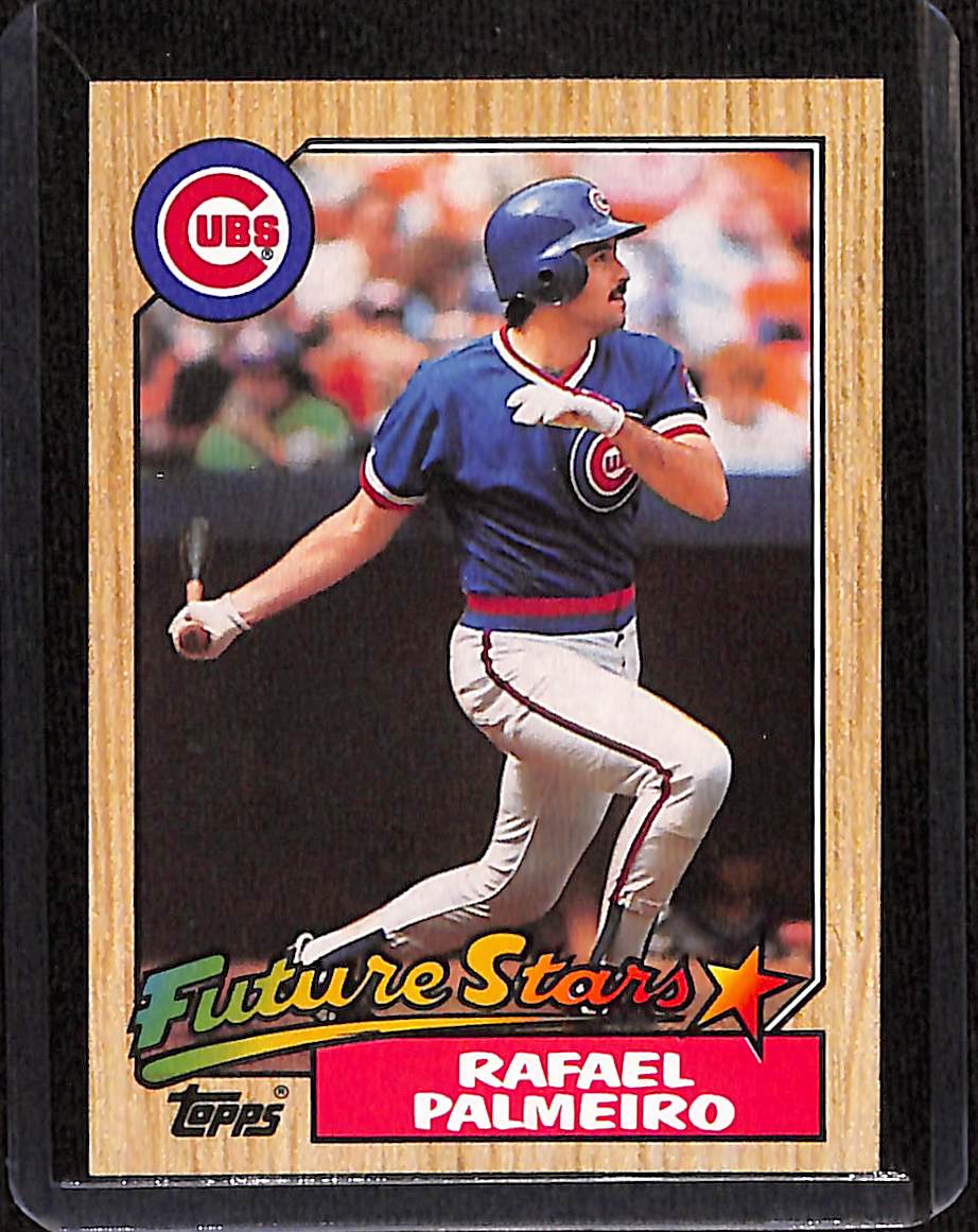 FIINR Baseball Card 1987 Topps Rafael Palmeiro Vintage Future Star Baseball Card #634 - Mint Condition