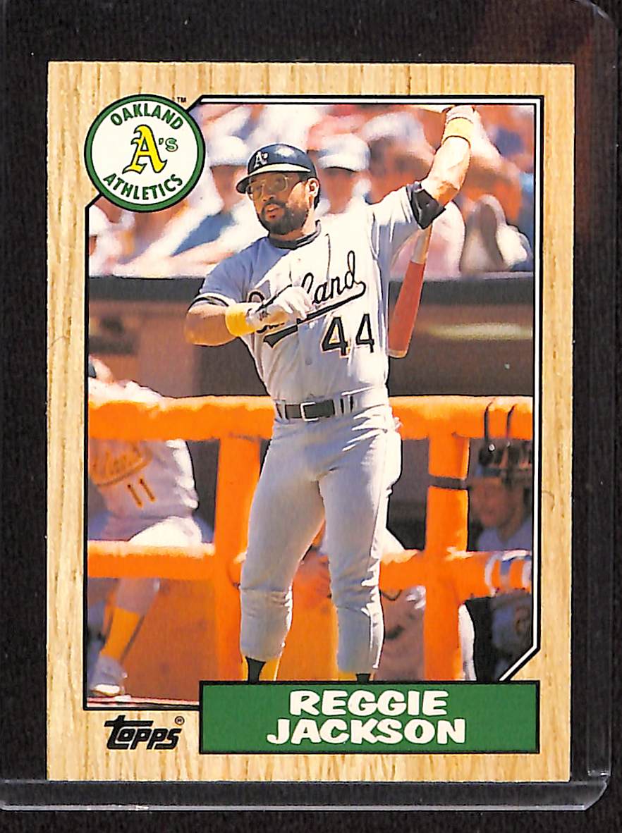 FIINR Baseball Card 1987 Topps Reggie Jackson Baseball Card #52T   - Mint Condition