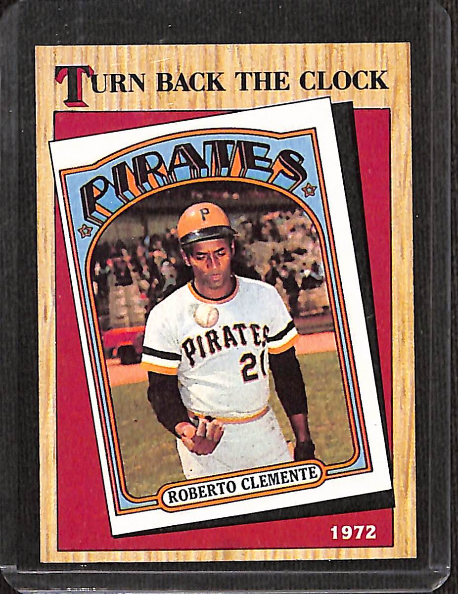 FIINR Baseball Card 1987 Topps Roberto Clemente Turn Back The Clock Vintage Baseball Card #313 - Mint Condition