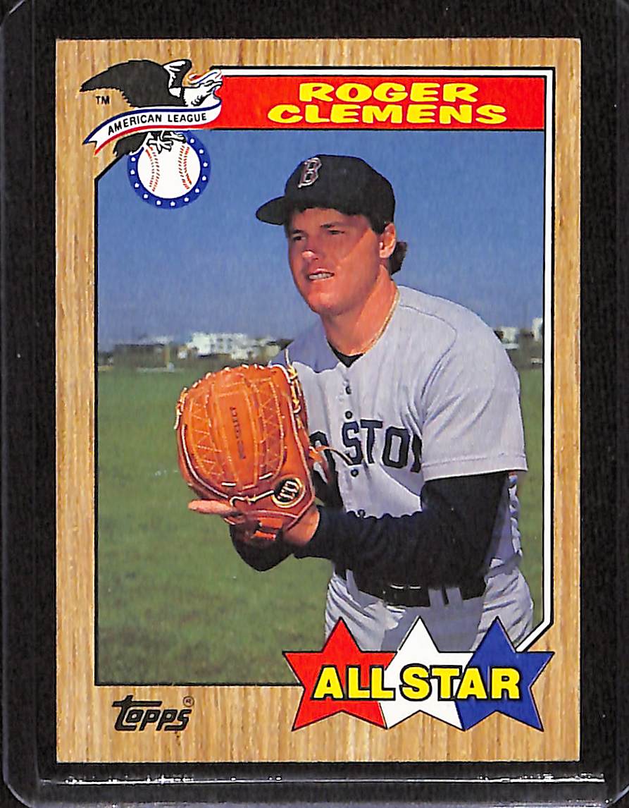 FIINR Baseball Card 1987 Topps Roger Clemens All-Star Baseball Card #614 - Mint Condition