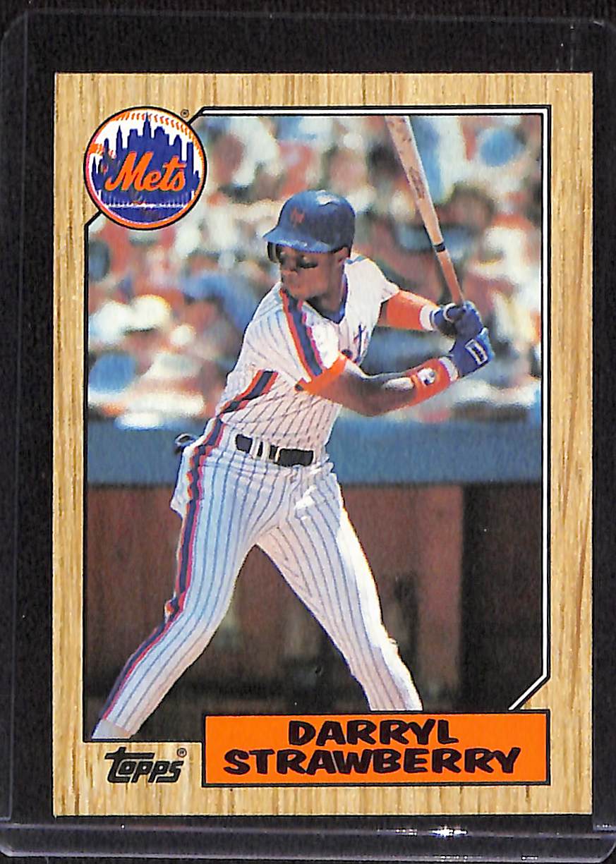 FIINR Baseball Card 1987 Topps Vintage Darryl Strawberry MLB Baseball Card #460 - Mint Condition