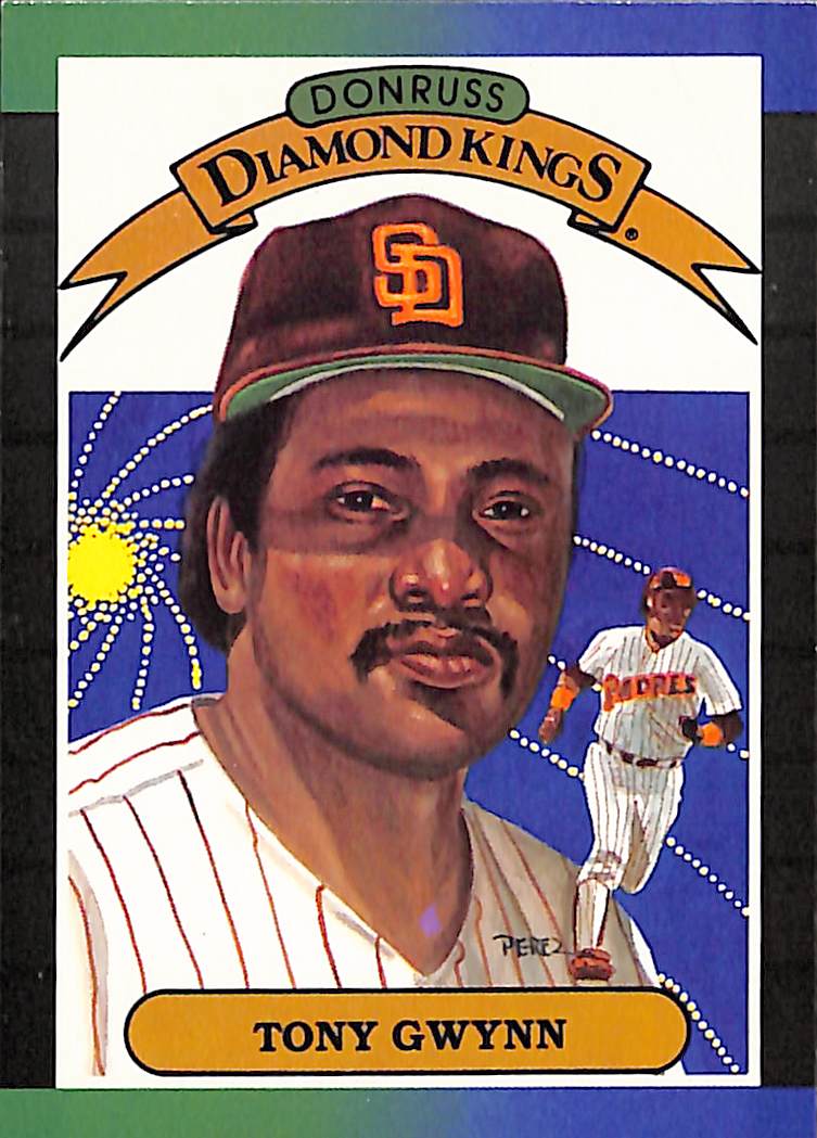 FIINR Baseball Card 1988 Donruss Diamond Kings Tony Gwynn Vintage MLB Baseball Card #6 - Mint Condition