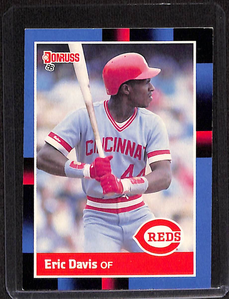 FIINR Baseball Card 1988 Donruss Eric Davis Vintage MLB Baseball Card #369 - Mint Condition