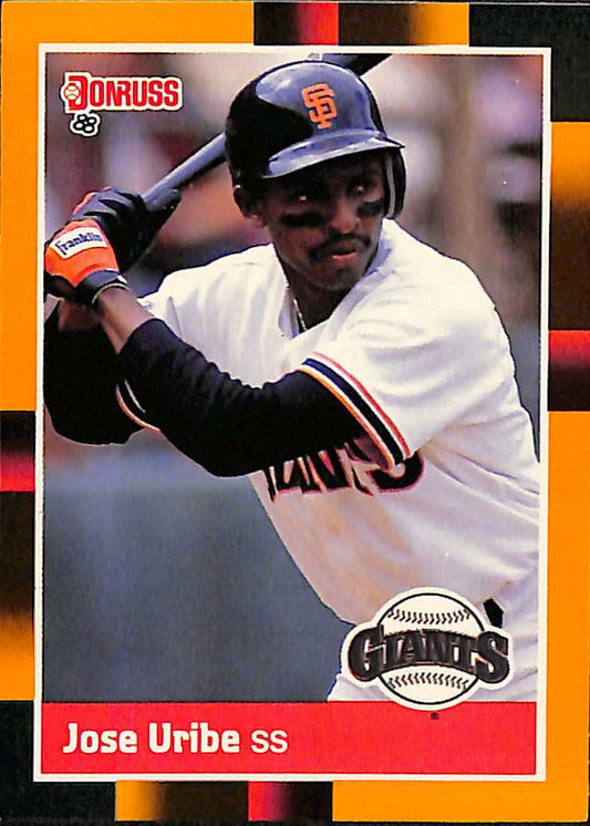 FIINR Baseball Card 1988 Donruss Jose Uribe Baseball Card #303 - Mint Condition