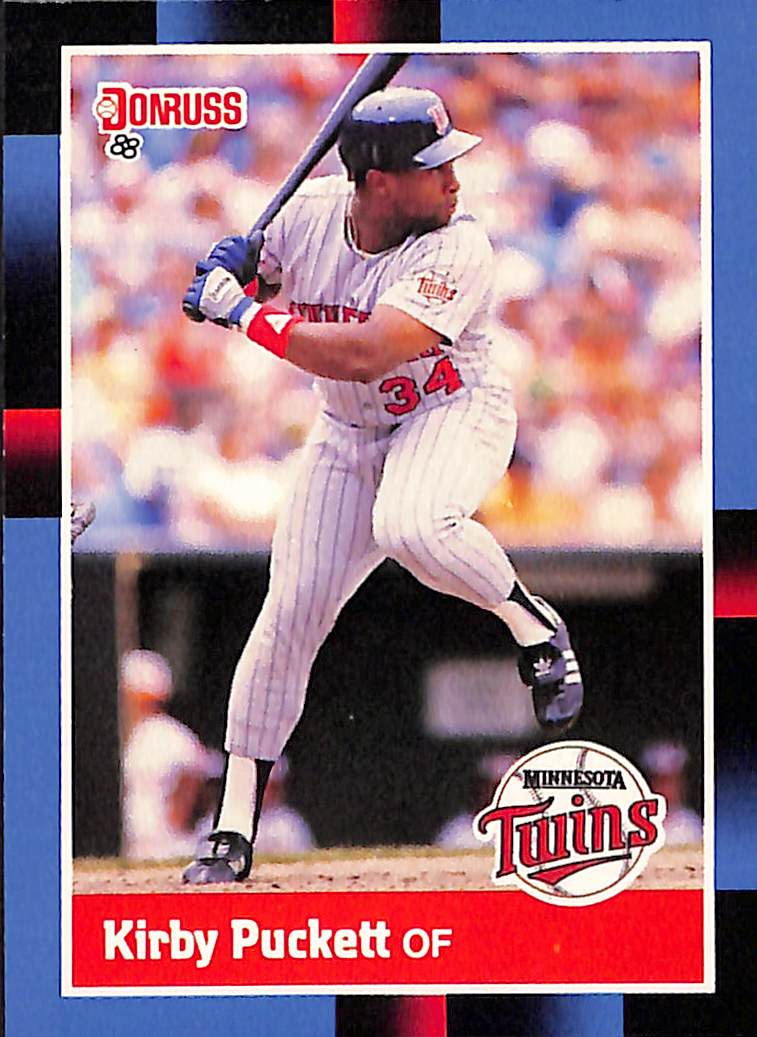 FIINR Baseball Card 1988 Donruss Kirby Puckett MLB Baseball Error Card #368 - Error Card - Mint Condition
