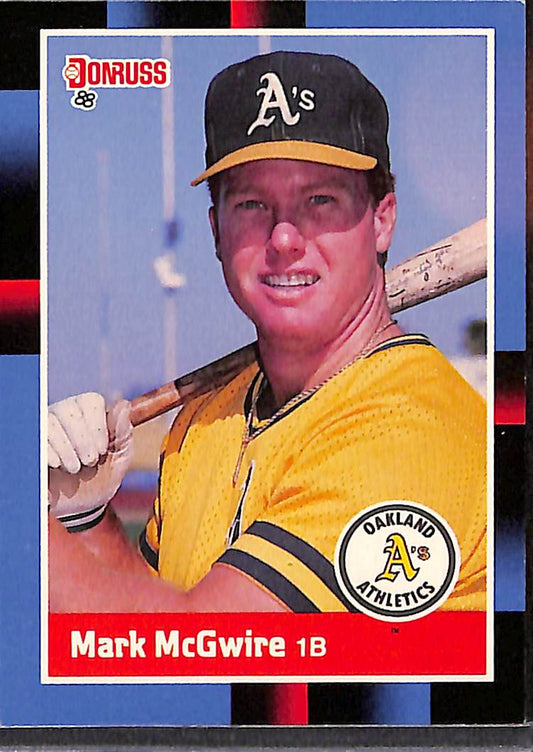 FIINR Baseball Card 1988 Donruss Mark McGwire Baseball Card #256 - Mint Condition