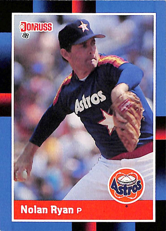 FIINR Baseball Card 1988 Donruss Nolan Ryan Baseball Card Astros #61 - Mint Condition
