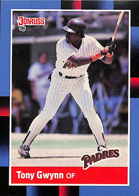 FIINR Baseball Card 1988 Donruss Tony Gwynn Vintage MLB Baseball Card #164 - Mint Condition