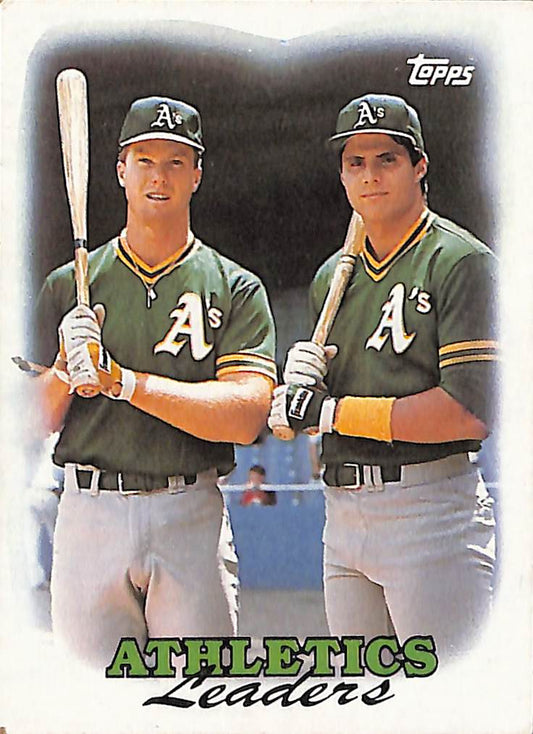 FIINR Baseball Card 1988 Fleer Mark McGwire and Jose Canseco Baseball Card #759 - Mint Condition