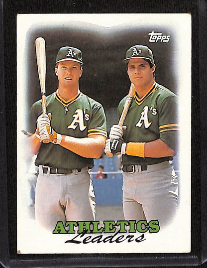 FIINR Baseball Card 1988 Fleer Mark McGwire and Jose Canseco Baseball Card #759 - Mint Condition