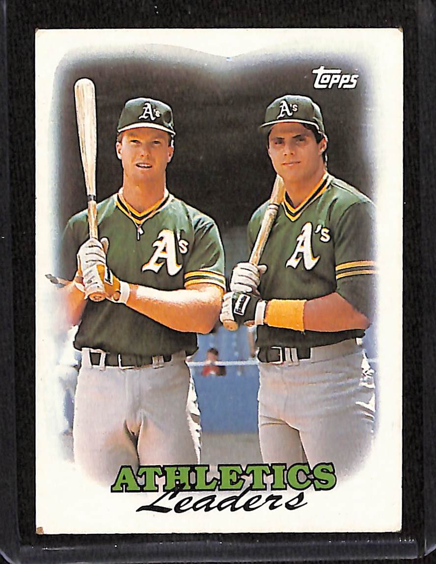 FIINR Baseball Card 1988 Fleer Mark McGwire and Jose Canseco Baseball Card #759 - Mint Condition