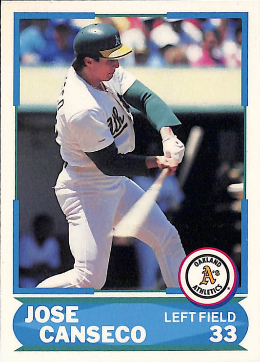 FIINR Baseball Card 1988 Score Jose Canseco MLB Baseball Card #30 - Mint Condition