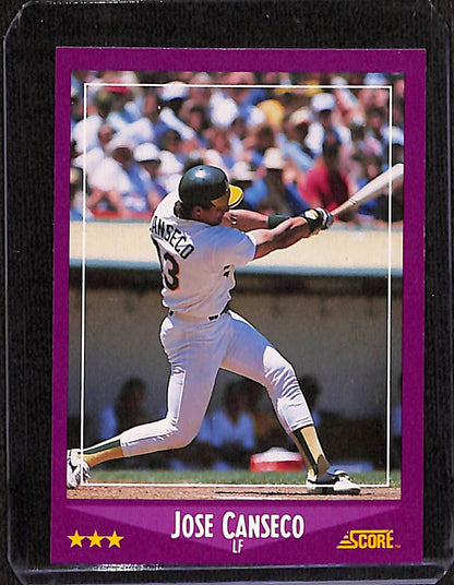 FIINR Baseball Card 1988 Score Jose Canseco MLB Baseball Card #45 - Mint Condition