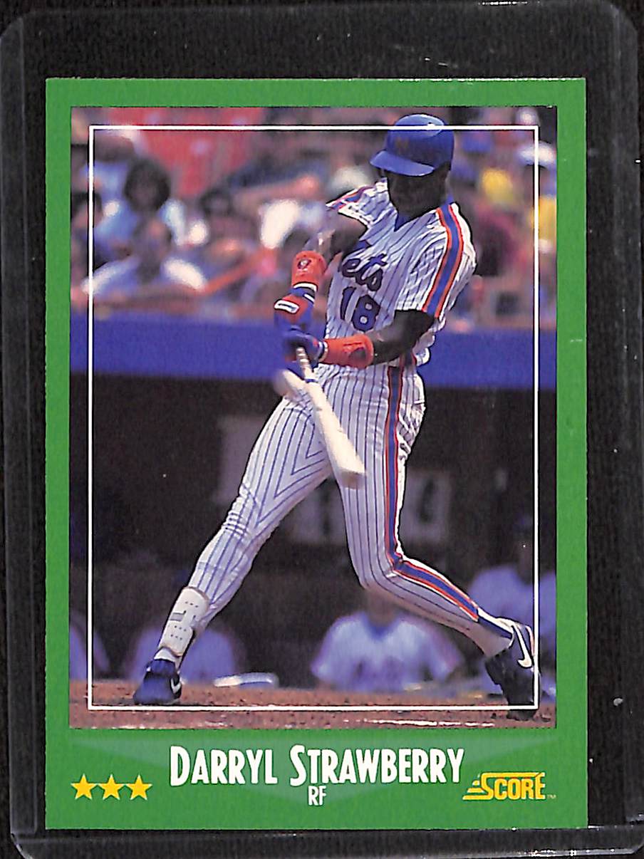 FIINR Baseball Card 1988 Score Vintage Darryl Strawberry MLB Baseball Card #360 - Mint Condition