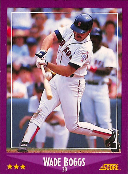 FIINR Baseball Card 1988 Score Wade Boggs Baseball Card #2 - Mint Condition