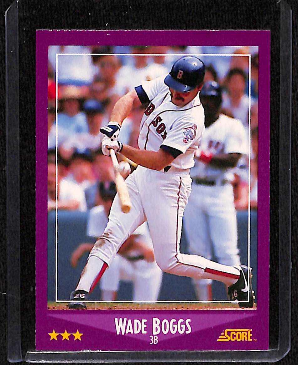 FIINR Baseball Card 1988 Score Wade Boggs Baseball Card #2 - Mint Condition