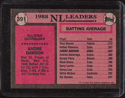 FIINR Baseball Card 1988 Topps All- Star Andre Dawson Baseball Card #391- Mint Condition