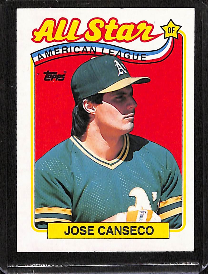 FIINR Baseball Card 1988 Topps All Star Jose Canseco Baseball Card #401 - Mint Condition