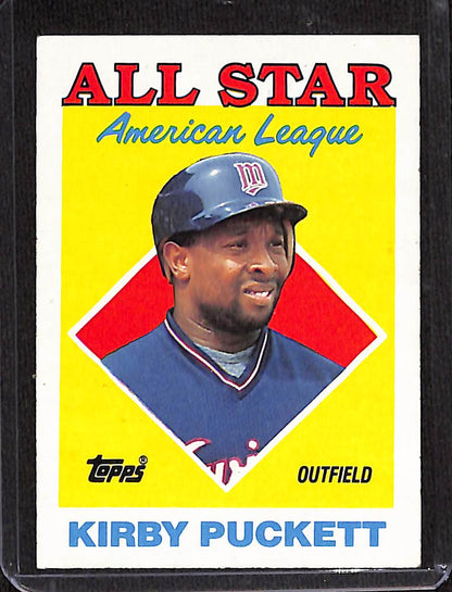FIINR Baseball Card 1988 Topps All-Star Kirby Puckett MLB Baseball Card #391 - Mint Condition