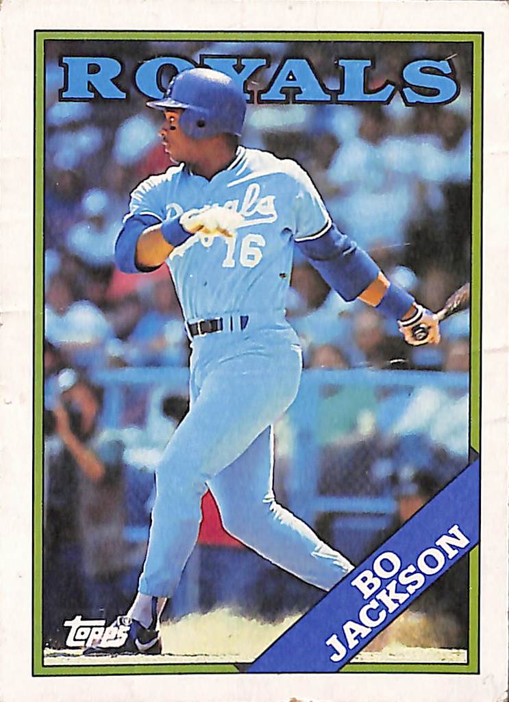 FIINR Baseball Card 1988 Topps Bo Jackson Baseball Card Royals #750 - Mint Condition