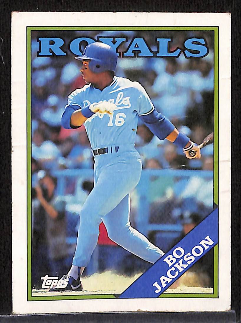 FIINR Baseball Card 1988 Topps Bo Jackson Baseball Card Royals #750 - Mint Condition