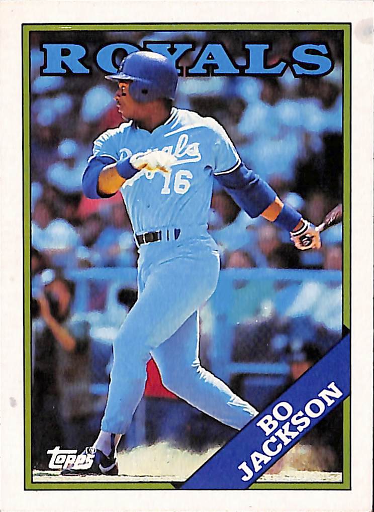 FIINR Baseball Card 1988 Topps Bo Jackson Vintage Baseball Card Royals #750 - Mint Condition