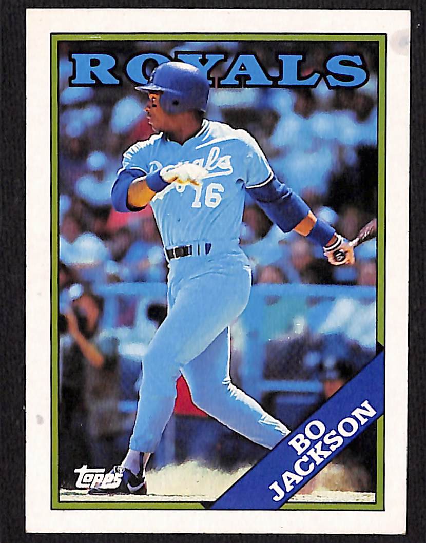 FIINR Baseball Card 1988 Topps Bo Jackson Vintage Baseball Card Royals #750 - Mint Condition