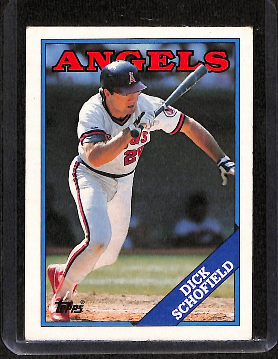 FIINR Baseball Card 1988 Topps Dick Schofield Vintage MLB Baseball Card #43 - Mint Condition