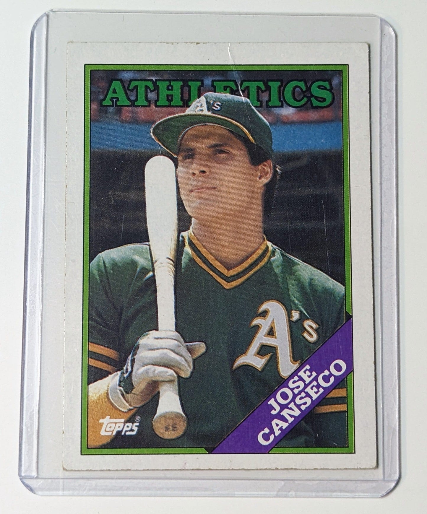 FIINR Baseball Card 1988 Topps Jose Canseco Baseball Card #370 - Mint Condition