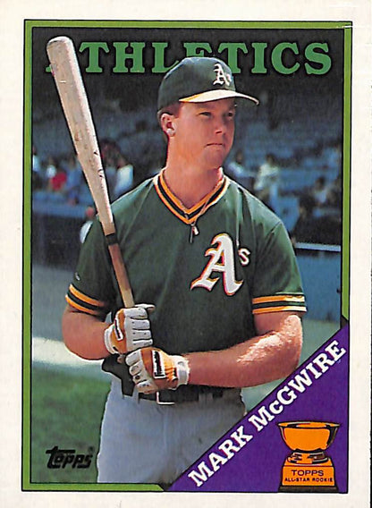 FIINR Baseball Card 1988 Topps Mark McGwire Baseball card #580 - Mint Condition