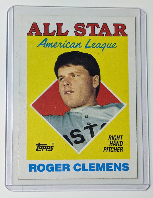 FIINR Baseball Card 1988 Topps Rodger Clemens Baseball Card #394 - Mint Condition