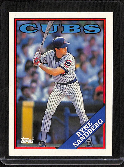FIINR Baseball Card 1988 Topps Ryne Sandberg Baseball Card #10 - Mint Condition