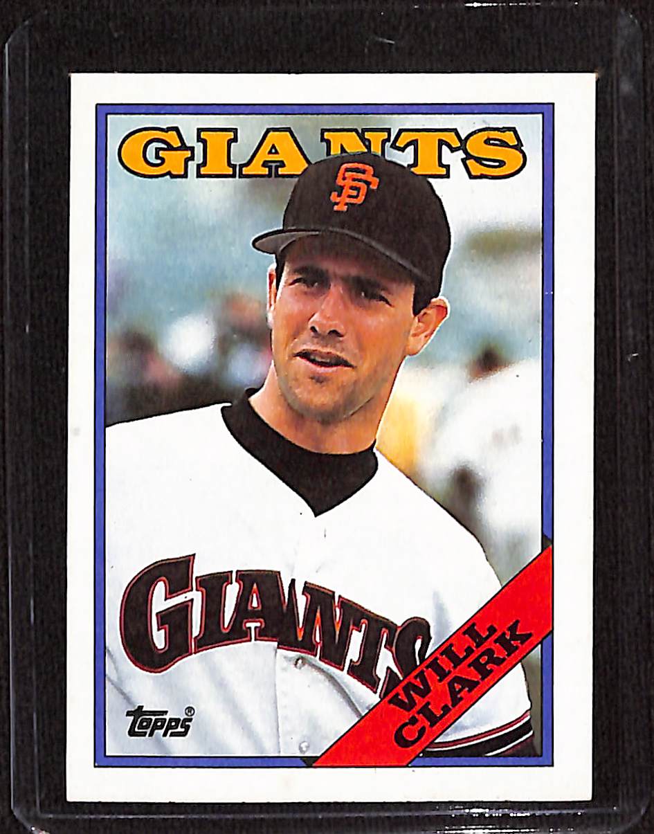 FIINR Baseball Card 1988 Topps Will Clark Vintage MLB Baseball Player Card #350 - Mint Condition