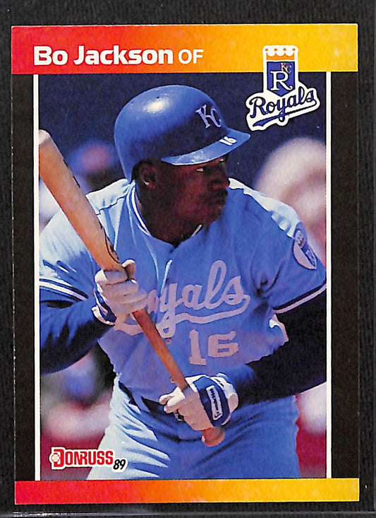 FIINR Baseball Card 1989 Donruss Bo Jackson Vintage Baseball Card Royals #208 - Mint Condition