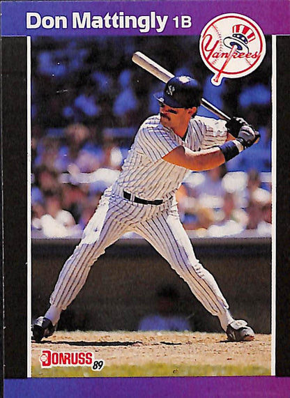 FIINR Baseball Card 1989 Donruss Don Mattingly Baseball Error Card #74 - Error Card - Mint Condition