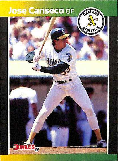 FIINR Baseball Card 1989 Donruss Jose Canseco MLB Baseball Card #BC-5 - Mint Condition