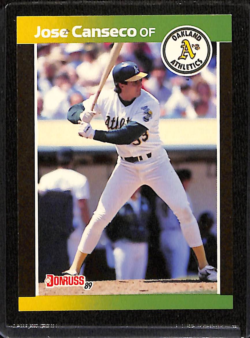 FIINR Baseball Card 1989 Donruss Jose Canseco MLB Baseball Rare Double Error Card #BC-5 - Double Error Card - VERY RARE - Mint Condition
