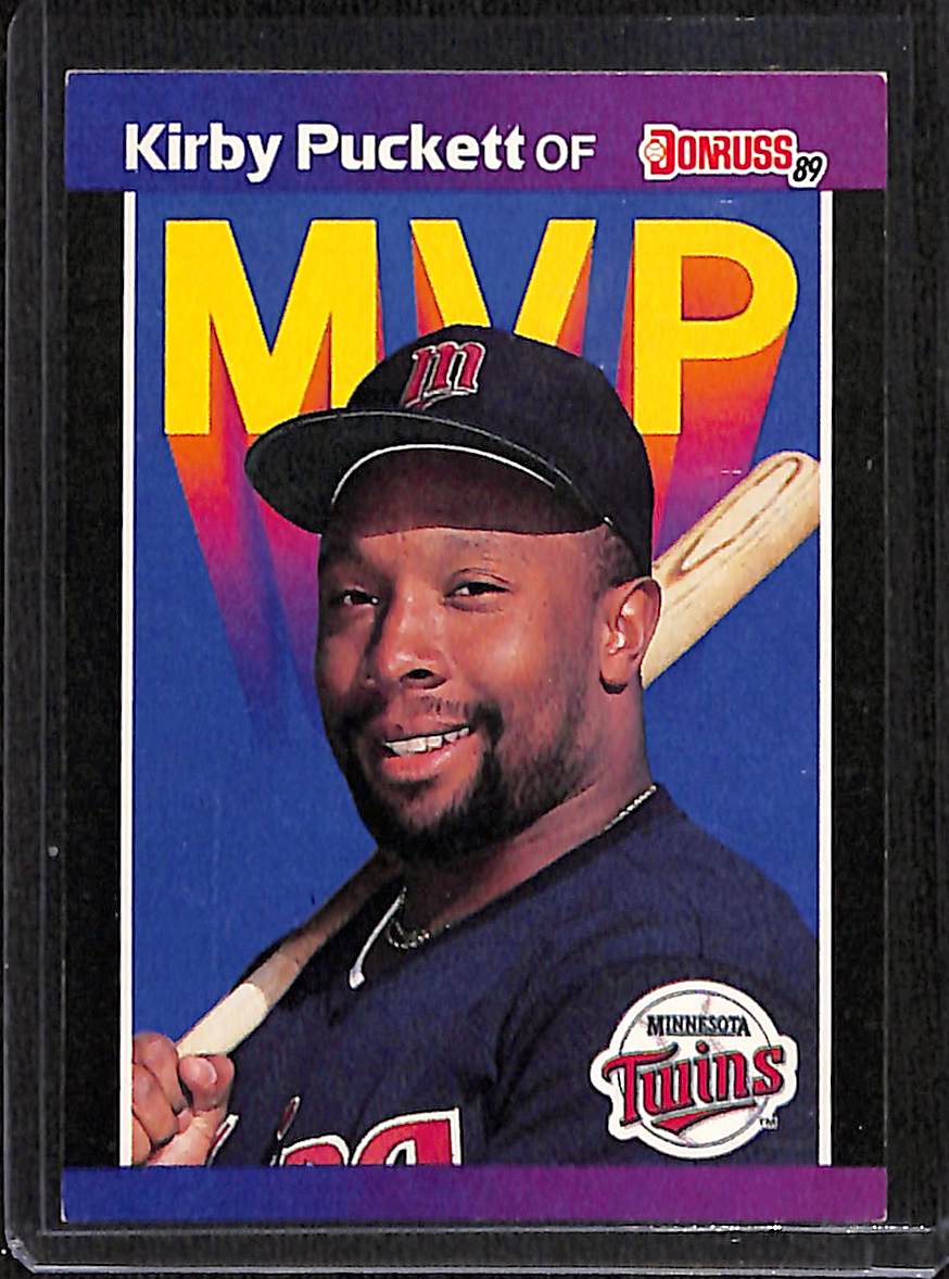 FIINR Baseball Card 1989 Donruss MVP Kirby Puckett MLB Baseball Error Card #BC-1 - Error Card - Mint Condition