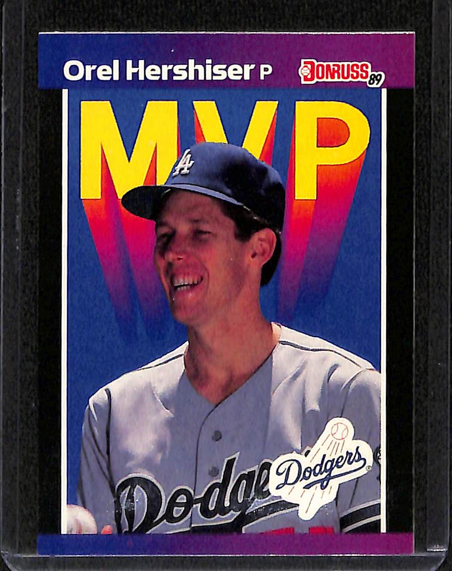 FIINR Baseball Card 1989 Donruss MVP Orel Hershiser Vintage Baseball Card #BC-4 - Mint Condition