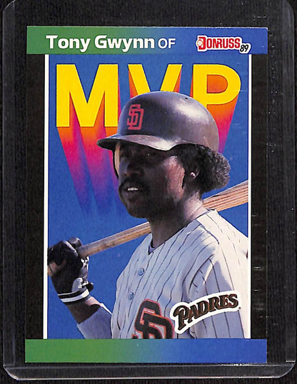 FIINR Baseball Card 1989 Donruss MVP Tony Gwynn Vintage Baseball Error Card #BC-20 - Error Card - Mint Condition