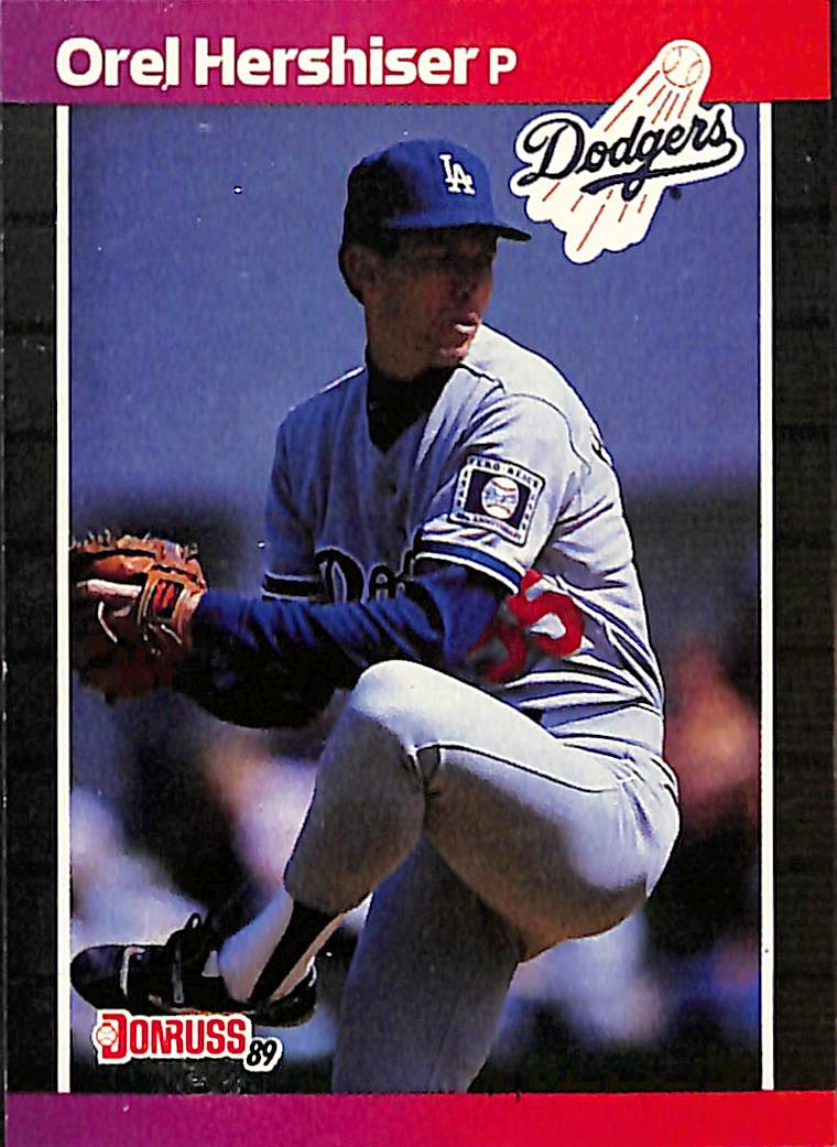 FIINR Baseball Card 1989 Donruss Orel Hershiser Vintage Baseball Card #197 - Mint Condition