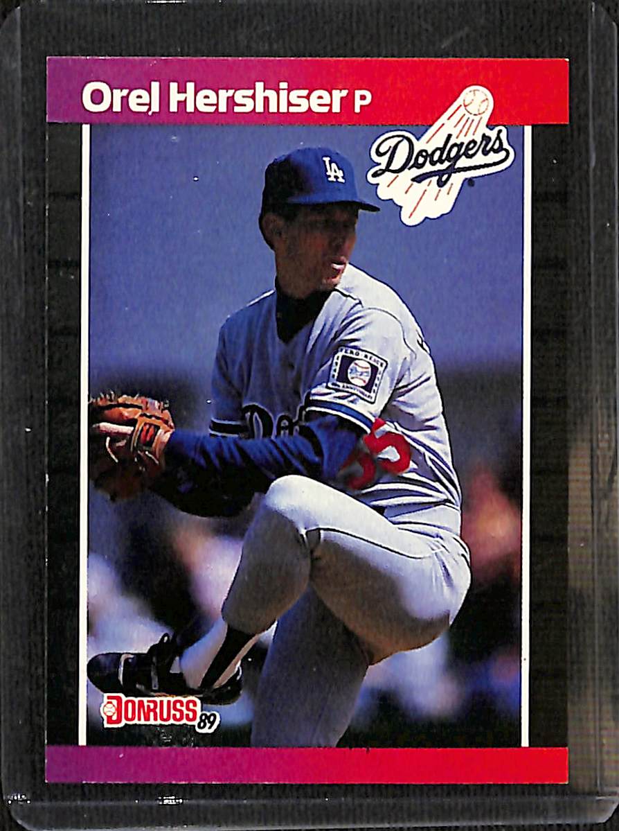 FIINR Baseball Card 1989 Donruss Orel Hershiser Vintage Baseball Card #197 - Mint Condition