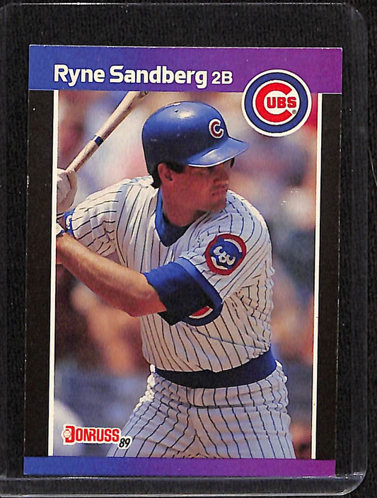 FIINR Baseball Card 1989 Donruss Ryne Sandberg Baseball Error Card #105 - Error Card