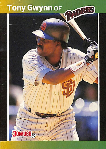 FIINR Baseball Card 1989 Donruss Tony Gwynn Vintage Baseball Error Card #128 - Error Card - Mint Condition